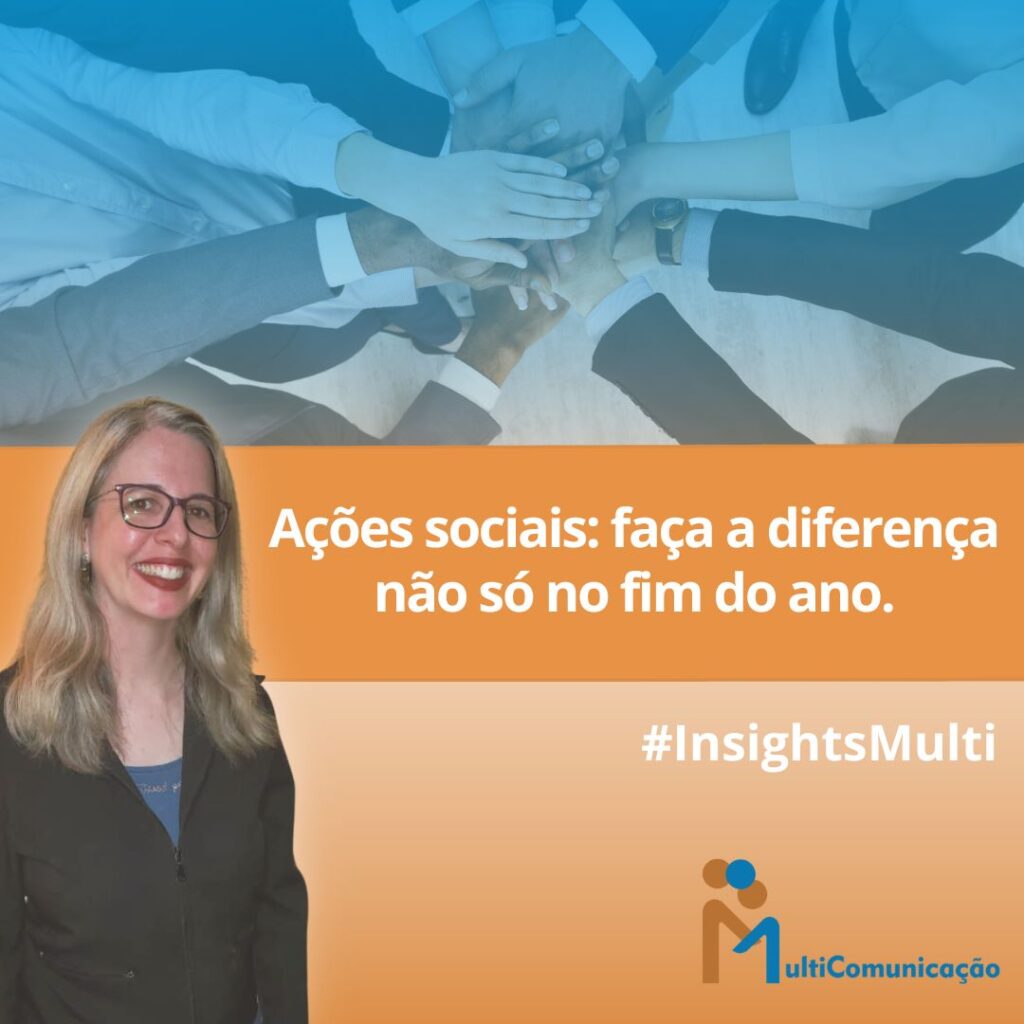 Ações sociais: faça a diferença não só no fim do ano.